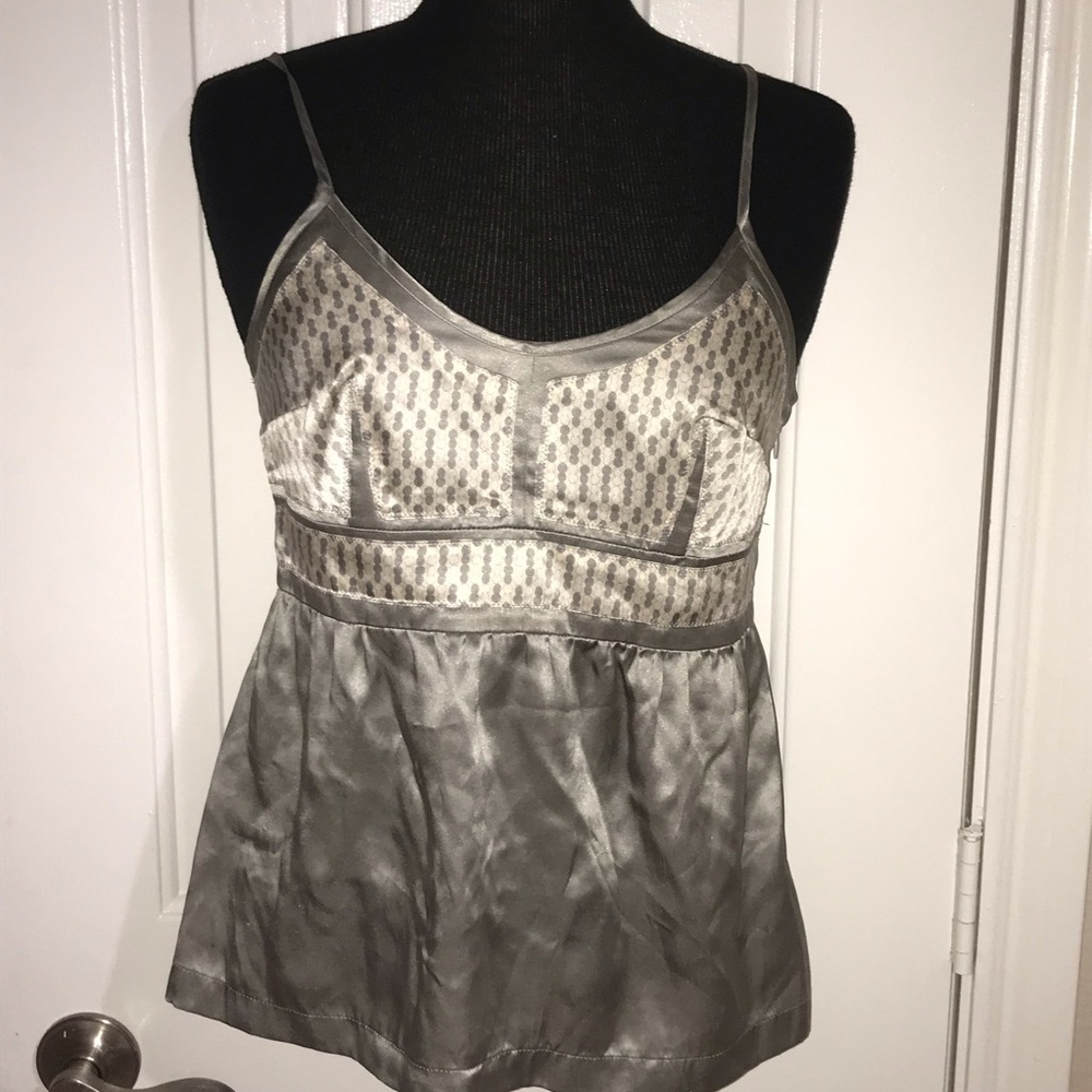 Pronza Schouler silky gray cami tank top